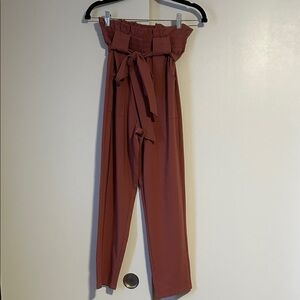 Small Women's Stylish Paperbag Trousers